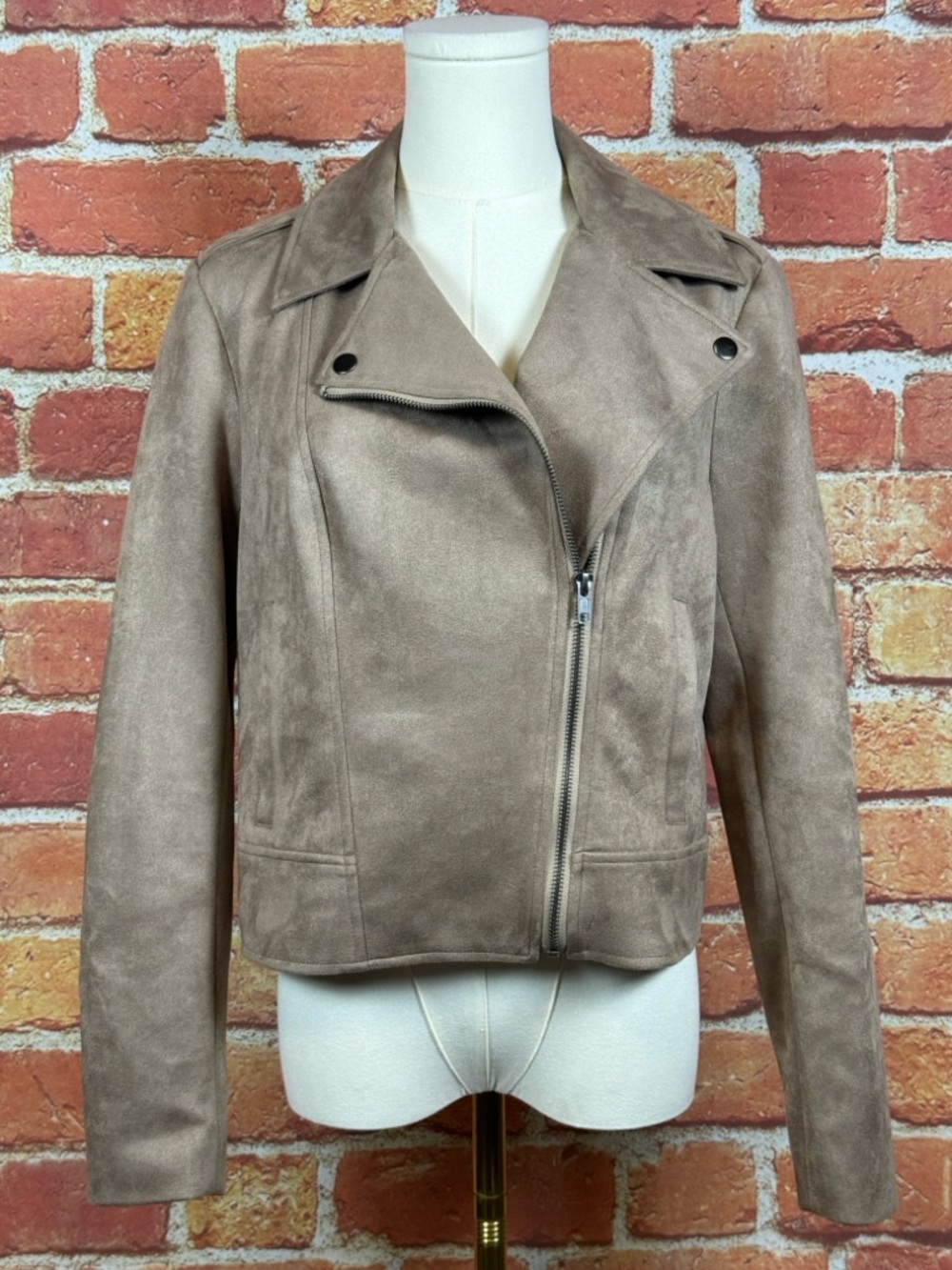BB Dakota Steve‎ Maden Women's Birch Faux Suede Jacket Size Medium Fall NWT